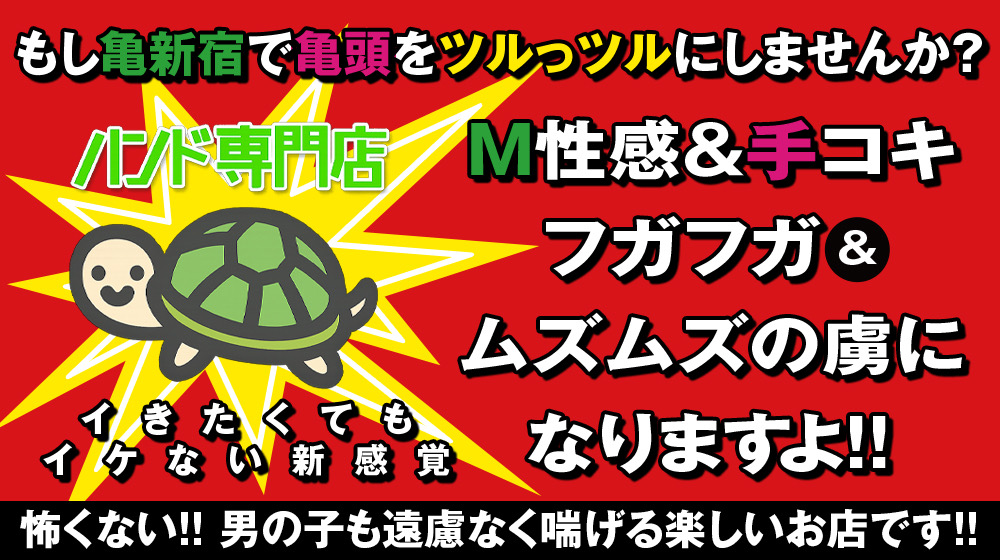 もしもし亀よ亀さんよ 新宿店のバナー